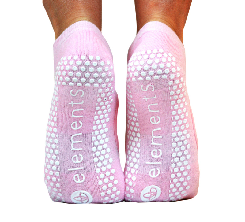 Ballet Basic Pink Strap Barre Socks